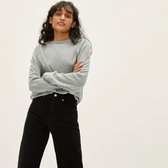 Everlane The Lightweight French Terry Crew Sweatshirt - Picture 1 of 6